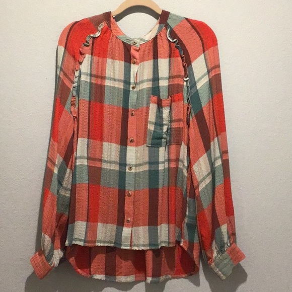 Anthropologie Pilcro Button Down Shirt sz Large - Picture 4 of 8